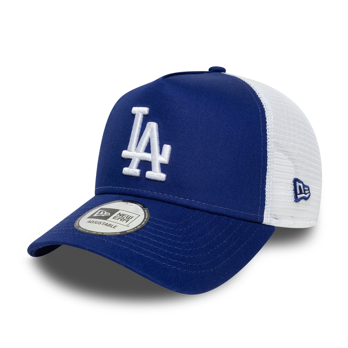 Los Angeles Dodgers MLB Trucker Snapback Side Patch New Era Blue White Official Team Hat Sports Fan Cap Official MLB Team Hat Baseball Fan Cap