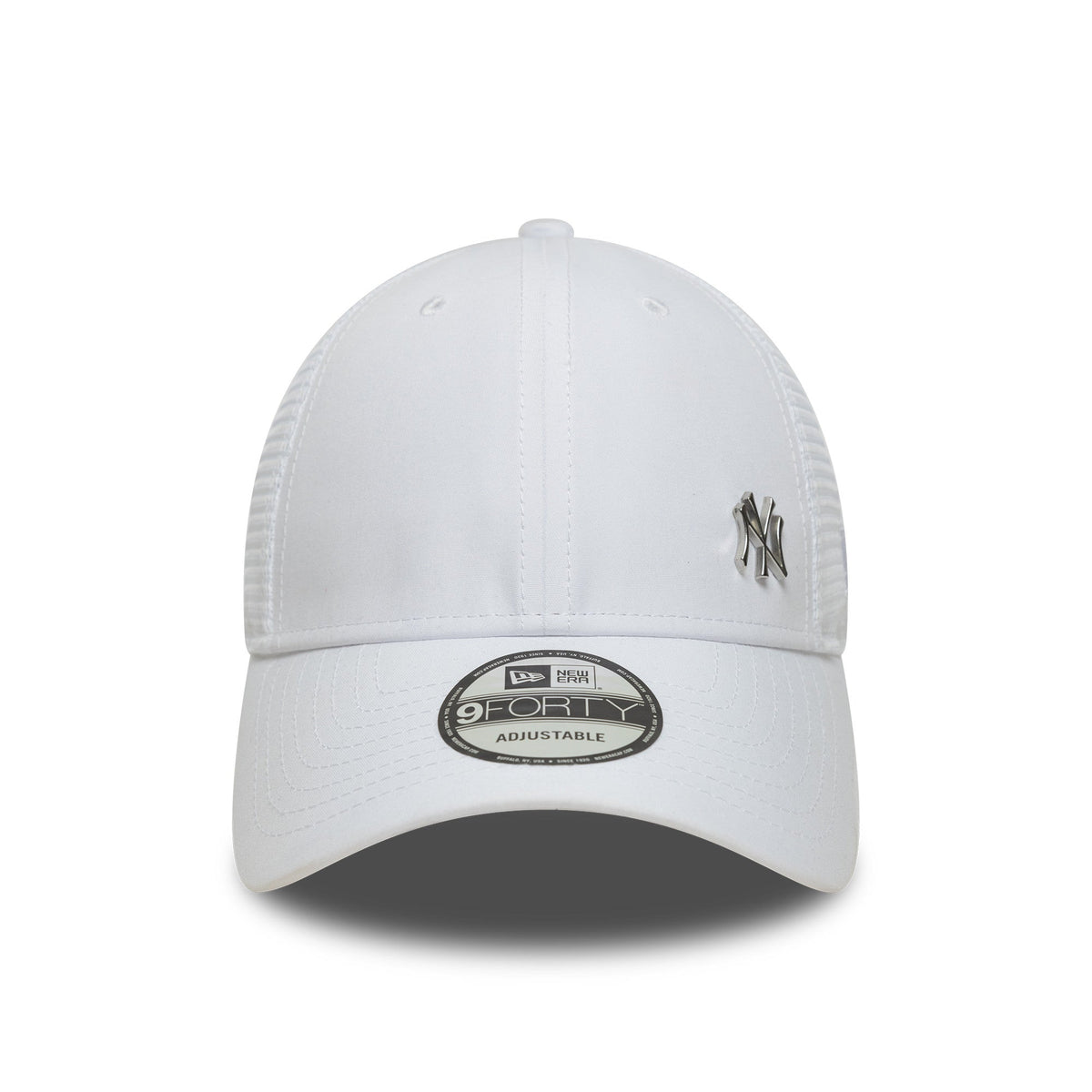 New York Yankees MLB Flawless 9forty Trucker Snapback White Official Team Hat Sports Fan Cap Official MLB Team Hat Baseball Fan Cap