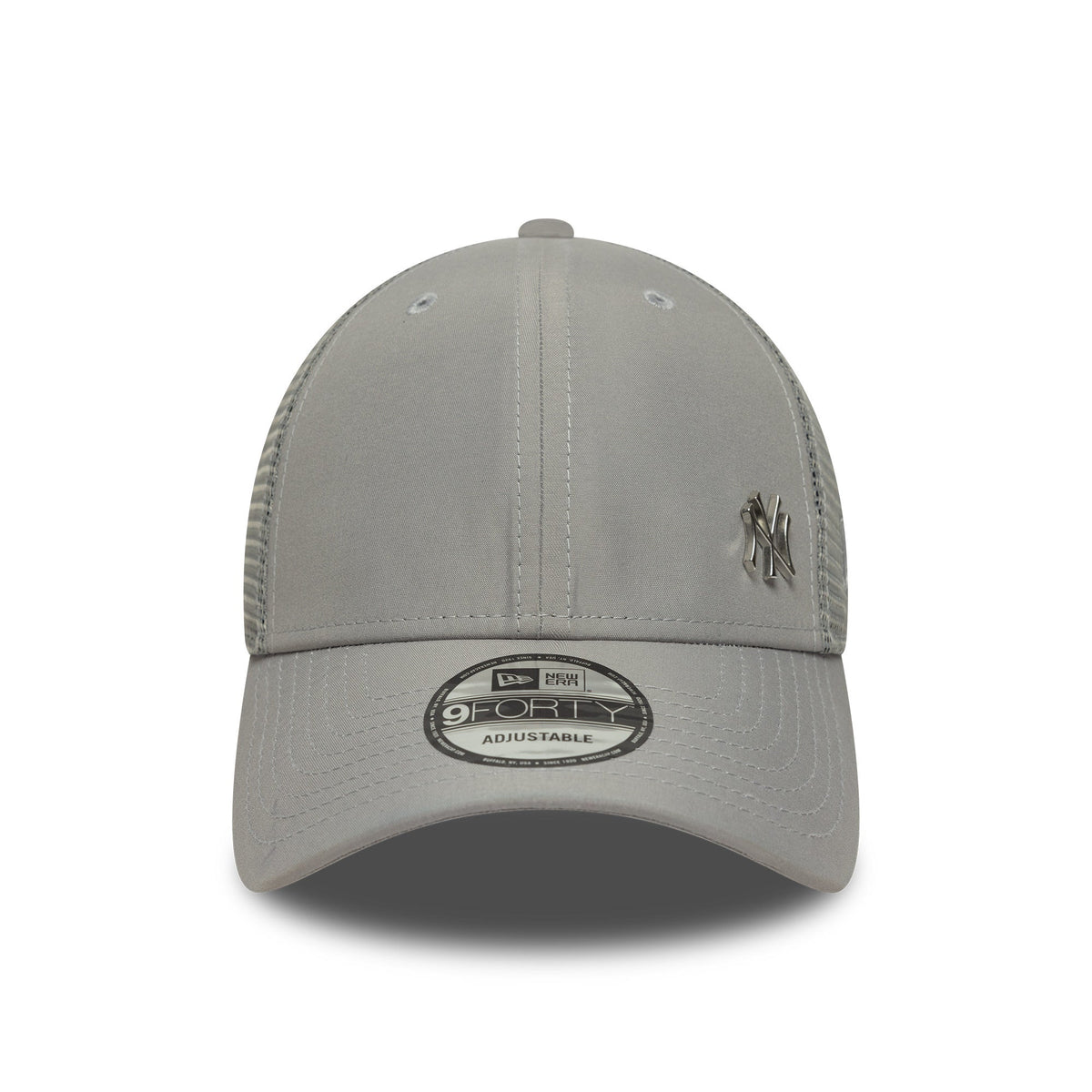 New York Yankees MLB Flawless 9Forty Trucker Grey Official Team Hat Sports Fan Cap Official MLB Team Hat Baseball Fan Cap