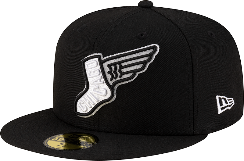 Chicago White Sox New Era 2025 City Connect Team Color 59FIFTY Fitted Hat -Black Official Team Hat Sports Fan Cap Official MLB Team Hat Baseball Fan C