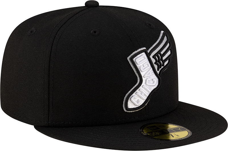 Chicago White Sox New Era 2025 City Connect Team Color 59FIFTY Fitted Hat -Black Official Team Hat Sports Fan Cap Official MLB Team Hat Baseball Fan C