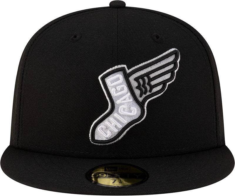 Chicago White Sox New Era 2025 City Connect Team Color 59FIFTY Fitted Hat -Black Official Team Hat Sports Fan Cap Official MLB Team Hat Baseball Fan C