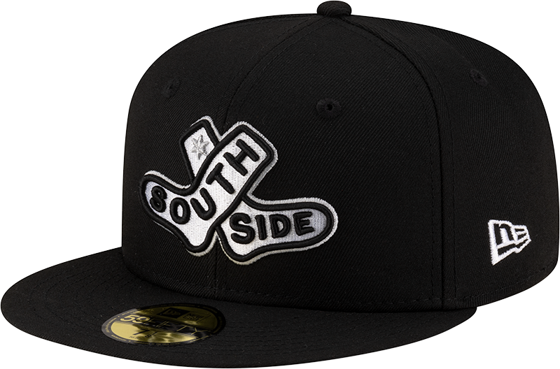 Chicago White Sox New Era 2025 City Connect Batting Practice Team Color 59FIFTY Fitted Hat -Black Official Team Hat Sports Fan Cap Official MLB Team H