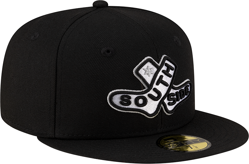 Chicago White Sox New Era 2025 City Connect Batting Practice Team Color 59FIFTY Fitted Hat -Black Official Team Hat Sports Fan Cap Official MLB Team H