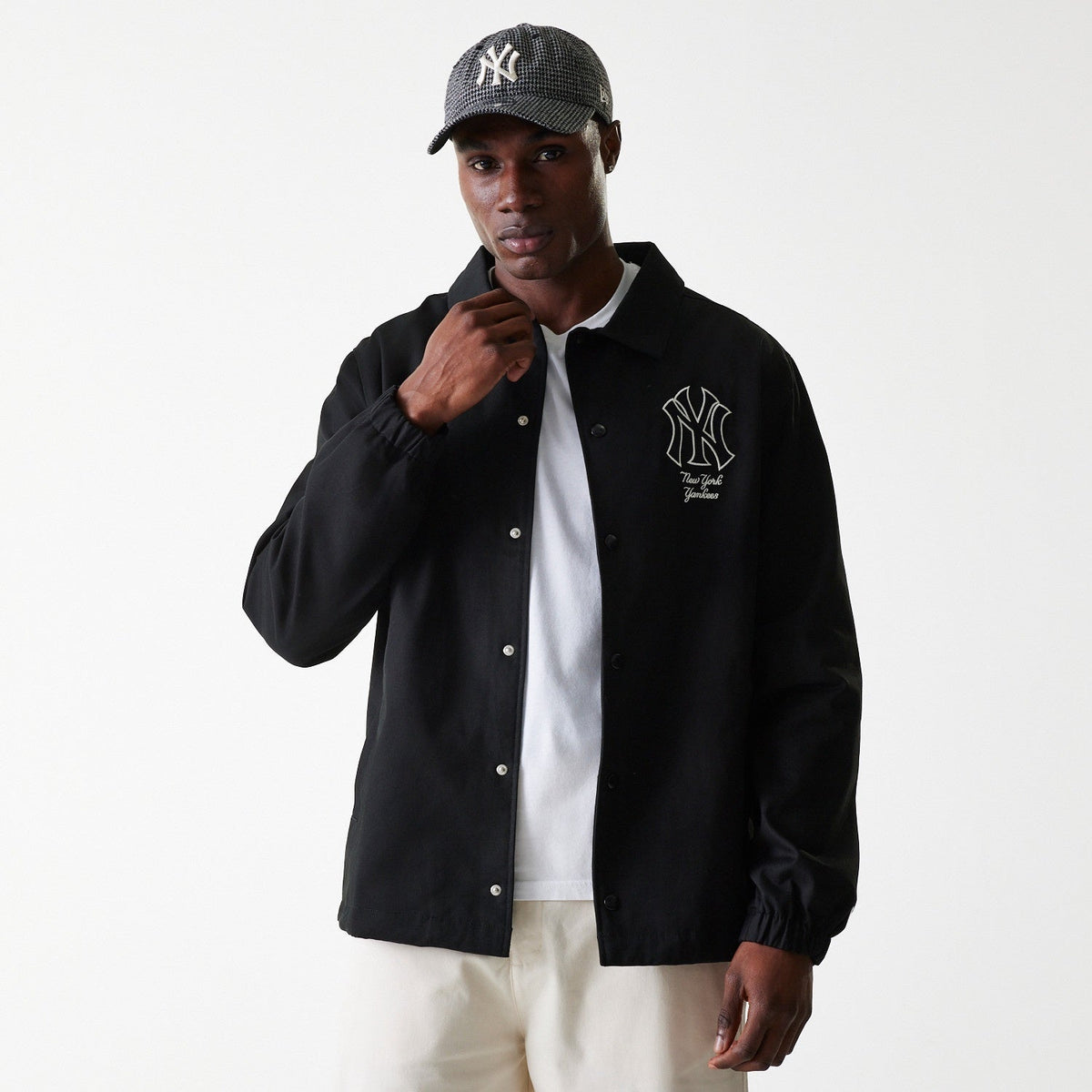 New York Yankees MLB Twill Coaches Jacket New Era Official Sports Fan Gear Official MLB Team Apparel Baseball Fan Gear