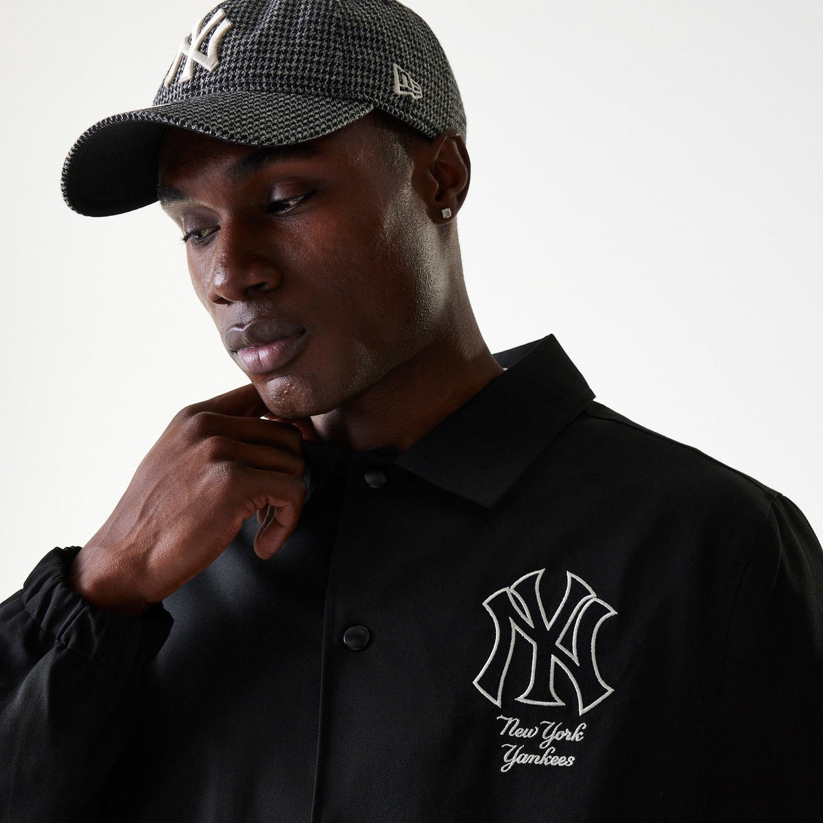 New York Yankees MLB Twill Coaches Jacket New Era Official Sports Fan Gear Official MLB Team Apparel Baseball Fan Gear