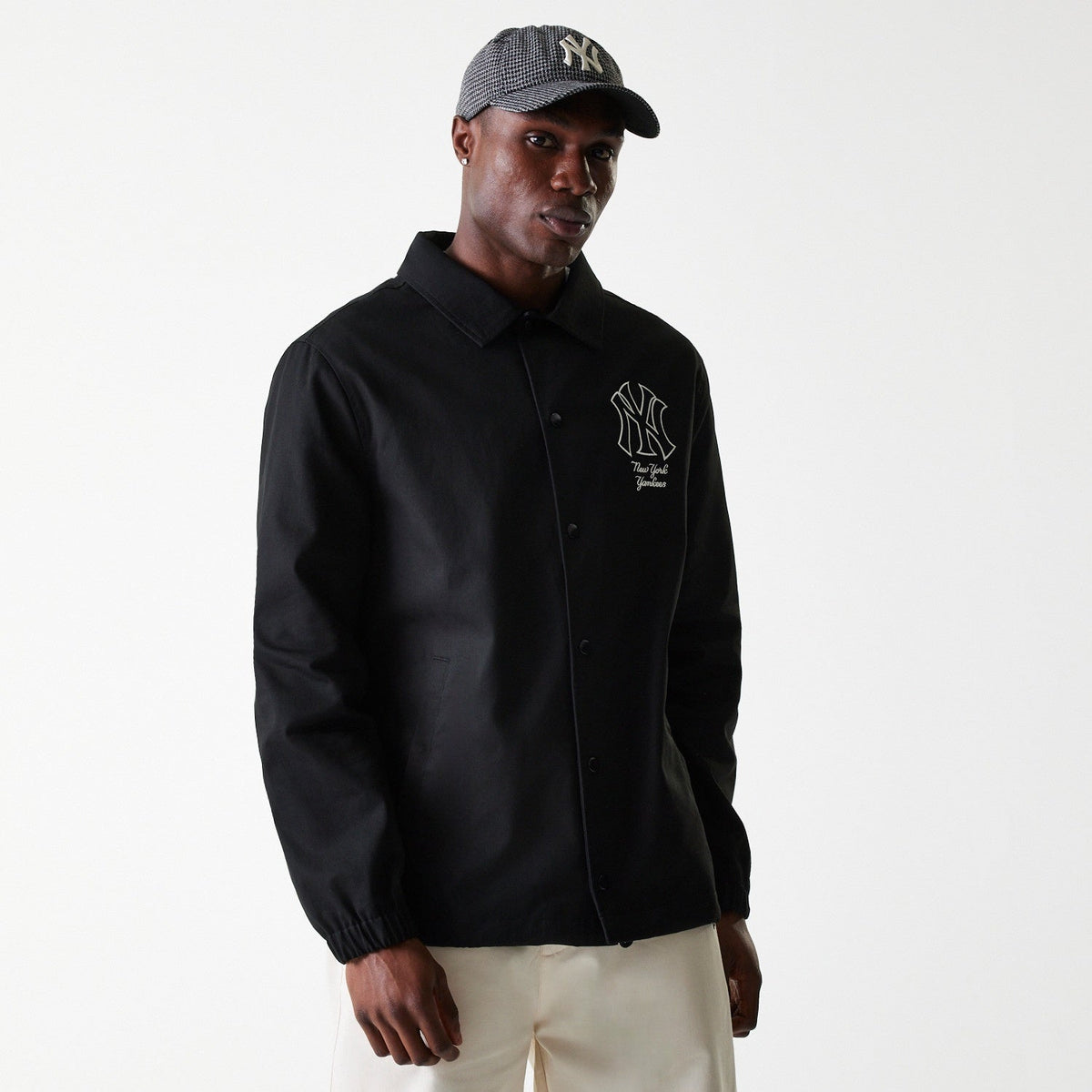 New York Yankees MLB Twill Coaches Jacket New Era Official Sports Fan Gear Official MLB Team Apparel Baseball Fan Gear