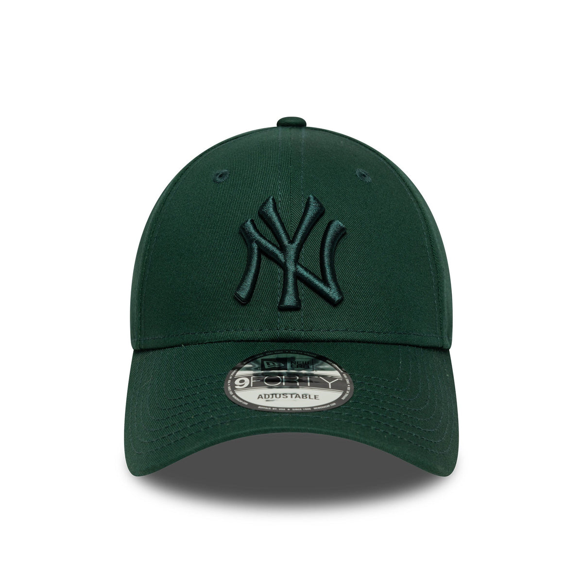 New York Yankees MLB League Essential 9FORTY Strapback New Era Green Official Team Hat Sports Fan Cap Official MLB Team Hat Baseball Fan Cap