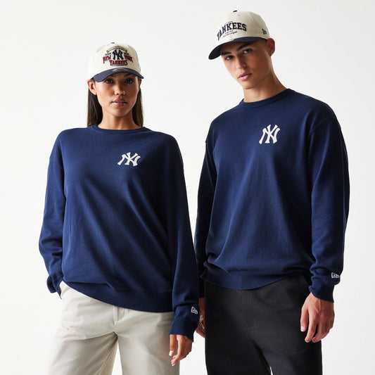 MLB Essential Knit Sweater New York Yankees Navy Official Sports Fan Gear Popular MLB Style Fan Collection