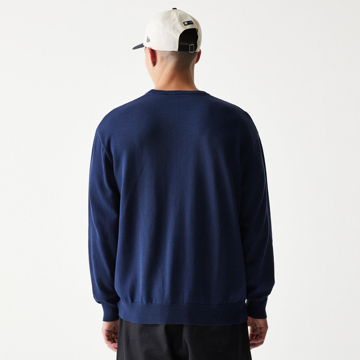 MLB Essential Knit Sweater New York Yankees Navy Official Sports Fan Gear Popular MLB Style Fan Collection