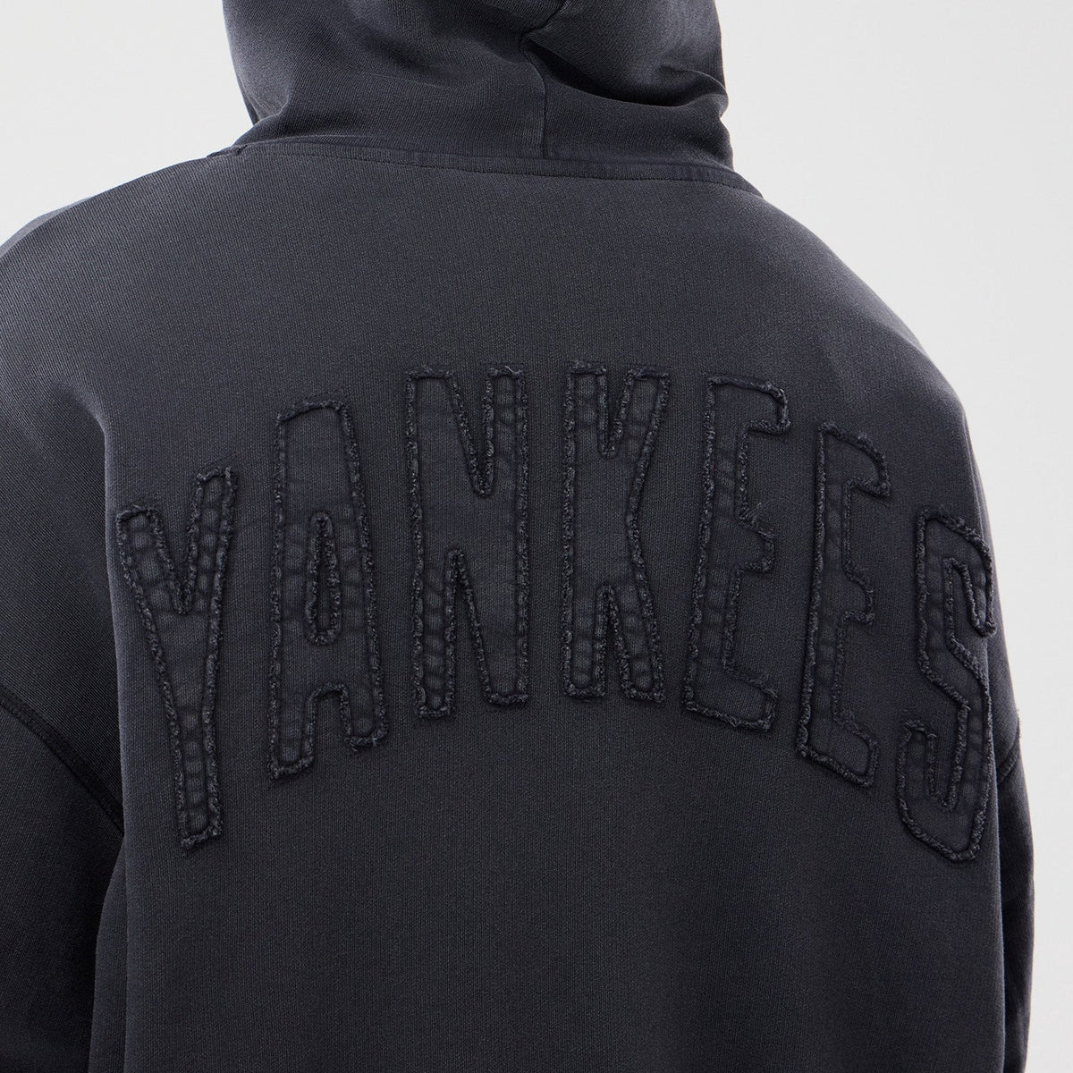 MLB Washed Full Zip Hoodie New York Yankees Black Official Sports Fan Gear Official MLB Team Apparel Baseball Fan Gear