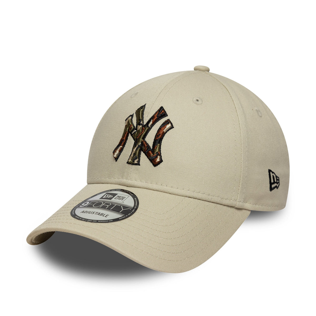 New York Yankees MLB 9FORTY Outline Strapback New Era Camo Official Team Hat Sports Fan Cap Official MLB Team Hat Baseball Fan Cap