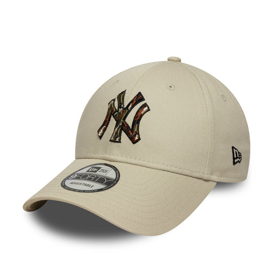 New York Yankees MLB 9FORTY Outline Strapback New Era Camo Official Team Hat Sports Fan Cap Official MLB Team Hat Baseball Fan Cap