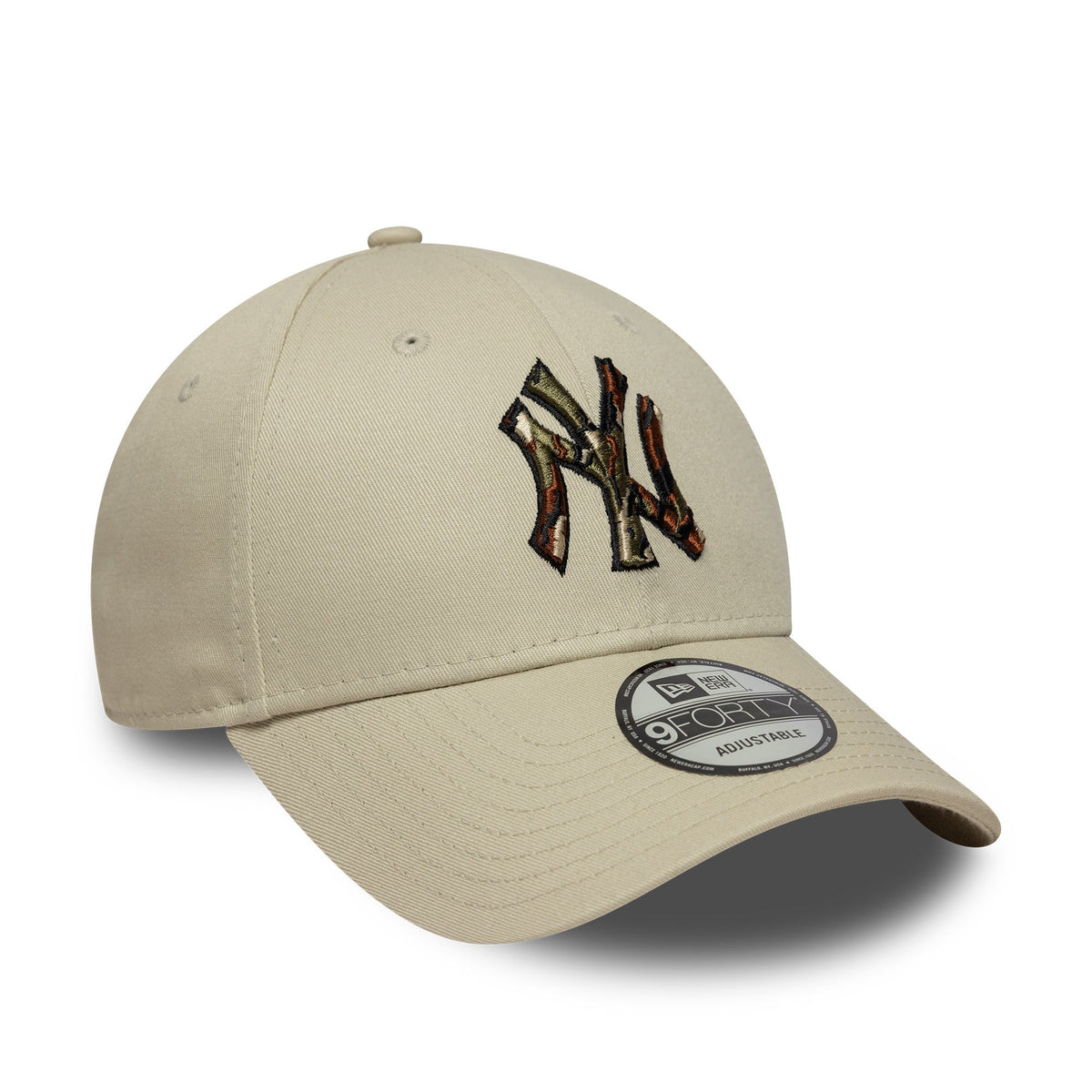 New York Yankees MLB 9FORTY Outline Strapback New Era Camo Official Team Hat Sports Fan Cap Official MLB Team Hat Baseball Fan Cap