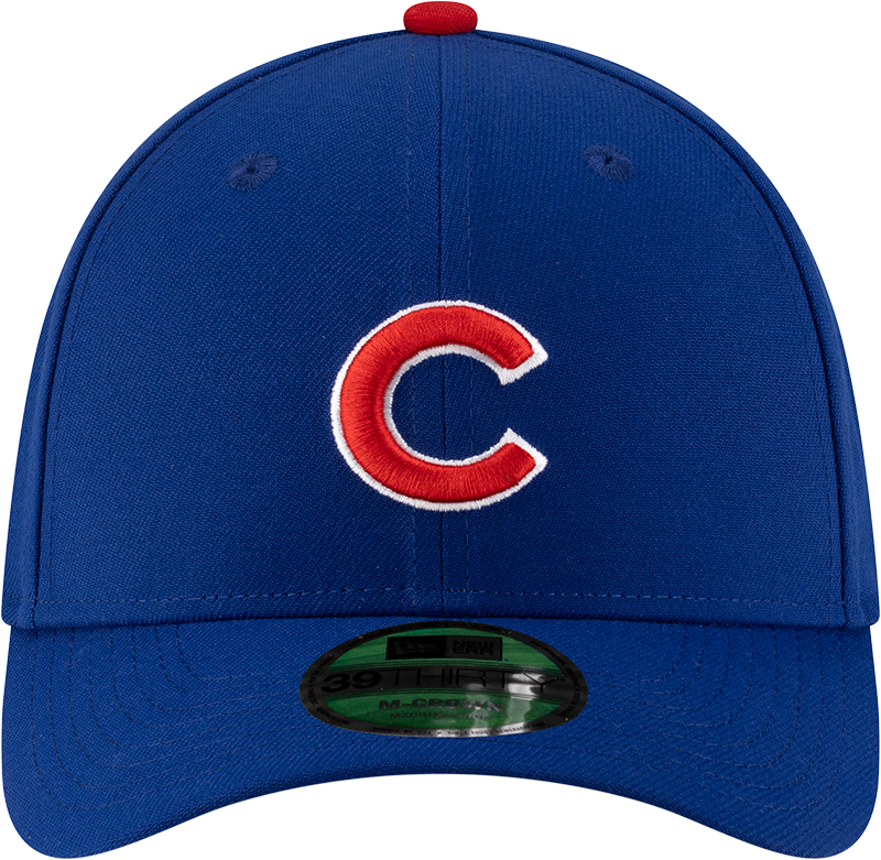 Chicago Cubs New Era M-Crown 39Thirty Player Replica Blue Flex Fit Hat Official Team Hat Sports Fan Cap Official MLB Team Hat Baseball Fan Cap