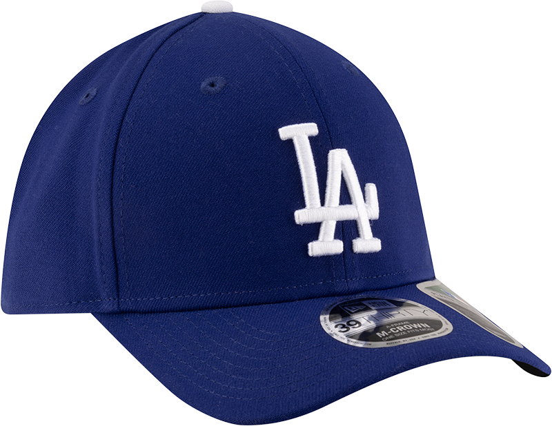 Los Angeles Dodgers New Era M-Crown 39Thirty Player Replica Blue Flex Fit Hat Official Team Hat Sports Fan Cap Official MLB Team Hat Baseball Fan Cap