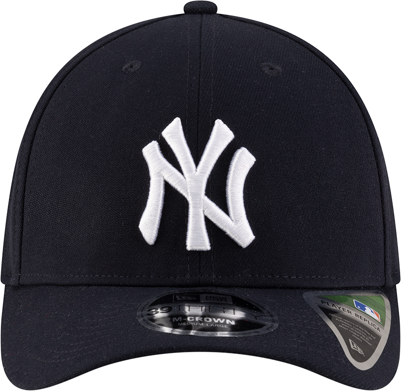 New York Yankees New Era M-Crown Player Replica 39Thirty Navy Flex Fit Hat Official Team Hat Sports Fan Cap Official MLB Team Hat Baseball Fan Cap