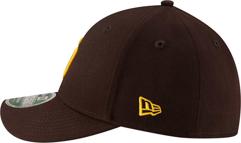 San Diego Padres New Era M-Crown Player Replica 39Thirty Brown Flex Fit Hat Official Team Hat Sports Fan Cap Official MLB Team Hat Baseball Fan Cap