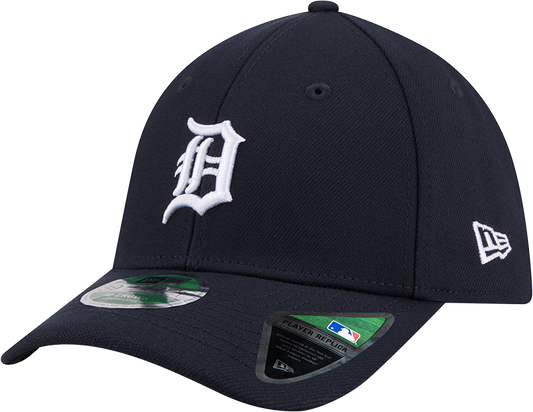 Detroit Tigers New Era M-Crown Player Replica 39Thirty Navy Flex Fit Hat Official Team Hat Sports Fan Cap Official MLB Team Hat Baseball Fan Cap
