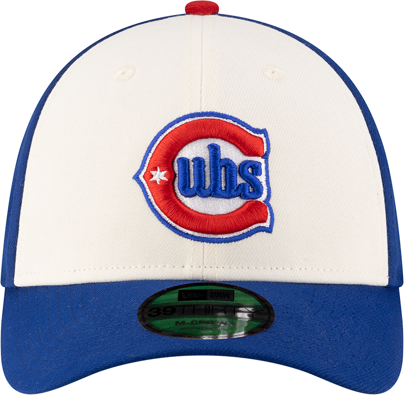 Chicago Cubs New Era M-Crown 39Thirty Alternate 2 Player Replica Blue Flex Fit Hat Official Team Hat Sports Fan Cap Official MLB Team Hat Baseball Fan