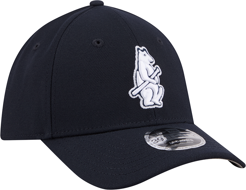 Chicago Cubs Cooperstown Collection 14 New Era M-Crown 39Thirty Navy Flex Fit Hat Official Team Hat Sports Fan Cap Official MLB Team Hat Baseball Fan