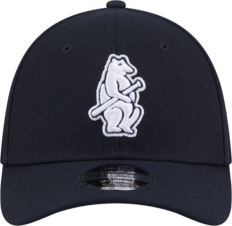 Chicago Cubs Cooperstown Collection 14 New Era M-Crown 39Thirty Navy Flex Fit Hat Official Team Hat Sports Fan Cap Official MLB Team Hat Baseball Fan