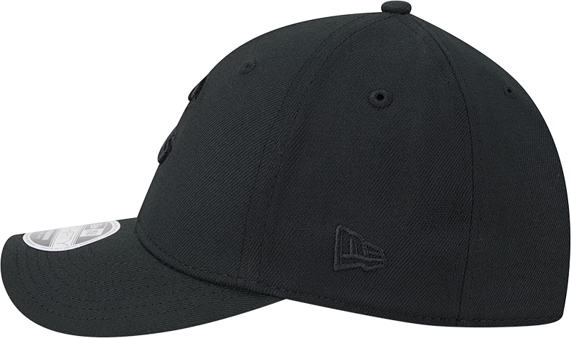 Chicago Cubs New Era M-Crown 39Thirty Black Tonal Flex Fit Hat Official Team Hat Sports Fan Cap Official MLB Team Hat Baseball Fan Cap