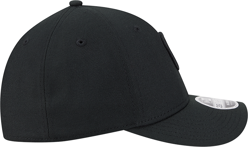 Chicago Cubs New Era M-Crown 39Thirty Black Tonal Flex Fit Hat Official Team Hat Sports Fan Cap Official MLB Team Hat Baseball Fan Cap