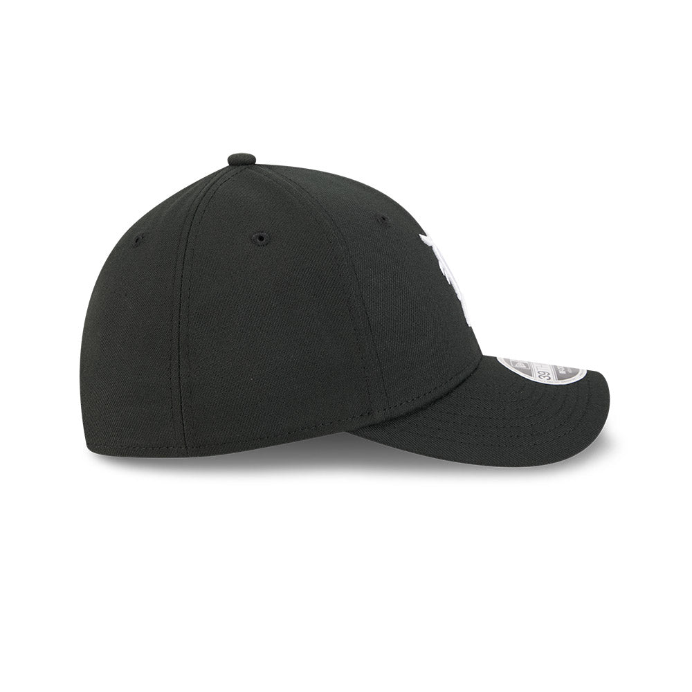 Detroit Tigers M-Crown 39Thirty Black White Flex Fit Hat Official Team Hat Sports Fan Cap Official MLB Team Hat Baseball Fan Cap