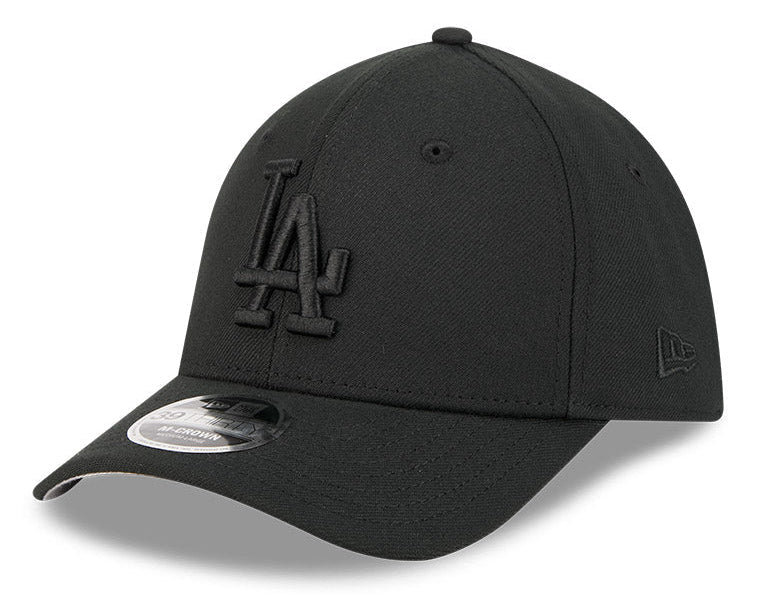 Los Angeles Dodgers M-Crown 39Thirty Tonal Black Flex Fit Hat Official Team Hat Sports Fan Cap Official MLB Team Hat Baseball Fan Cap