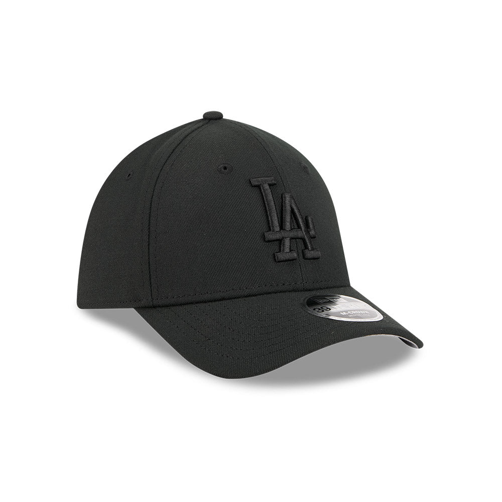 Los Angeles Dodgers M-Crown 39Thirty Tonal Black Flex Fit Hat Official Team Hat Sports Fan Cap Official MLB Team Hat Baseball Fan Cap