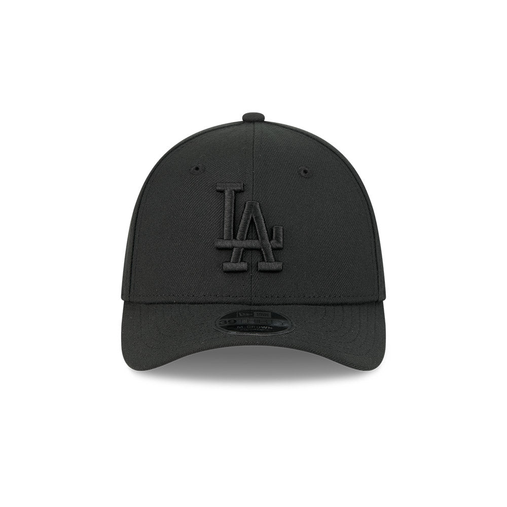 Los Angeles Dodgers M-Crown 39Thirty Tonal Black Flex Fit Hat Official Team Hat Sports Fan Cap Official MLB Team Hat Baseball Fan Cap