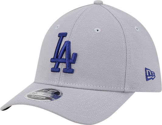 Los Angeles Dodgers New Era M-Crown 39Thirty Gray Flex Fit Hat Official Team Hat Sports Fan Cap Official MLB Team Hat Baseball Fan Cap