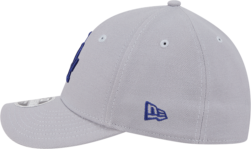 Los Angeles Dodgers New Era M-Crown 39Thirty Gray Flex Fit Hat Official Team Hat Sports Fan Cap Official MLB Team Hat Baseball Fan Cap