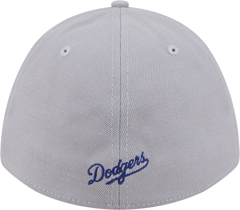 Los Angeles Dodgers New Era M-Crown 39Thirty Gray Flex Fit Hat Official Team Hat Sports Fan Cap Official MLB Team Hat Baseball Fan Cap