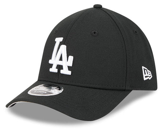 Los Angeles Dodgers M-Crown 39Thirty Black White Flex Fit Hat Official Team Hat Sports Fan Cap Official MLB Team Hat Baseball Fan Cap