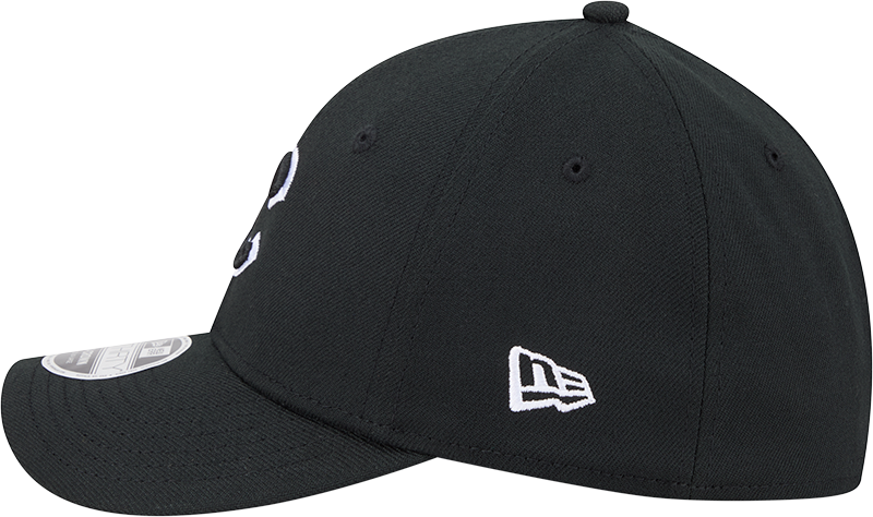 Chicago Cubs New Era M-Crown 39Thirty Black White Flex Fit Hat Official Team Hat Sports Fan Cap Official MLB Team Hat Baseball Fan Cap