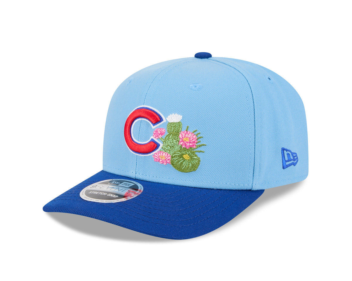 Chicago Cubs New Era 2026 Spring Training 9SEVENTY Stretch Snap Adjustable Hat - Blue Official Team Hat Sports Fan Cap Official MLB Team Hat Baseball