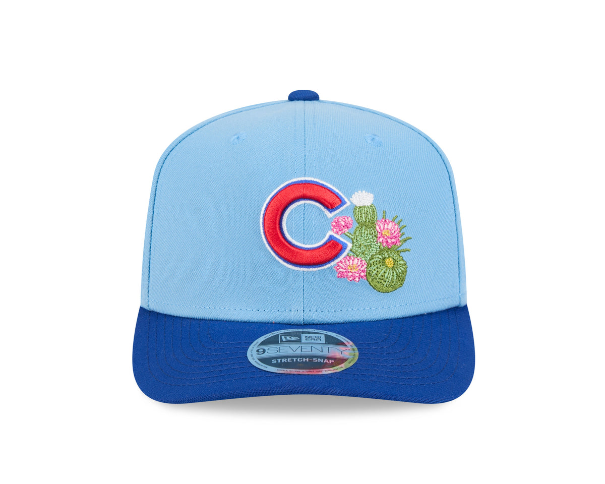 Chicago Cubs New Era 2026 Spring Training 9SEVENTY Stretch Snap Adjustable Hat - Blue Official Team Hat Sports Fan Cap Official MLB Team Hat Baseball