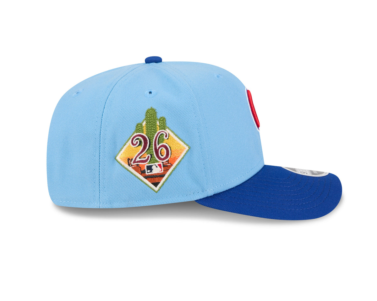 Chicago Cubs New Era 2026 Spring Training 9SEVENTY Stretch Snap Adjustable Hat - Blue Official Team Hat Sports Fan Cap Official MLB Team Hat Baseball