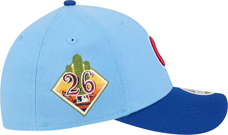 Chicago Cubs New Era 2026 Spring Training M-Crown 39Thirty Player Replica Blue Flex Fit Hat Official Team Hat Sports Fan Cap Official MLB Team Hat Bas