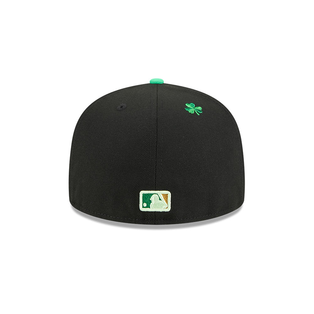 Men s Chicago Cubs New Era Black 2026 St Patrick s Day Authentic Collection On-Field 59FIFTY Fitted Hat Official Team Hat Sports Fan Cap Official MLB