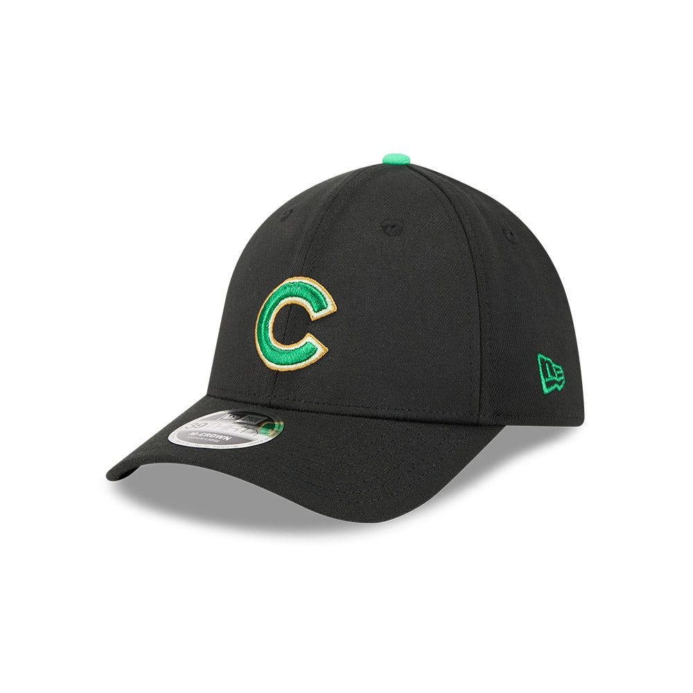 Chicago Cubs New Era M-Crown 39Thirty St Patrick s Day Flex Fit Hat Official Team Hat Sports Fan Cap Official MLB Team Hat Baseball Fan Cap