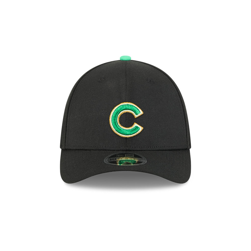 Chicago Cubs New Era M-Crown 39Thirty St Patrick s Day Flex Fit Hat Official Team Hat Sports Fan Cap Official MLB Team Hat Baseball Fan Cap
