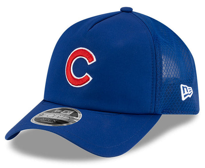 Chicago Cubs New Era 2026 Batting Practice 9Forty APEX C Logo Snap Adjustable Hat-Royal Official Team Hat Sports Fan Cap Official MLB Team Hat Basebal