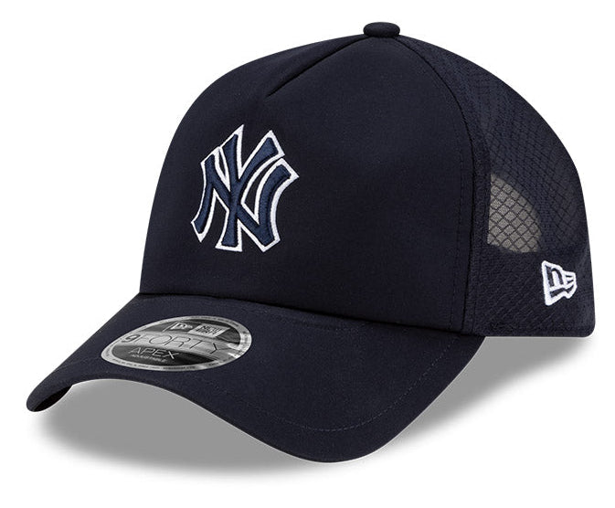 New York Yankees New Era Batting Practice 2026 9Forty APEX Snap Adjustable Hat-Navy Official Team Hat Sports Fan Cap Official MLB Team Hat Baseball Fa
