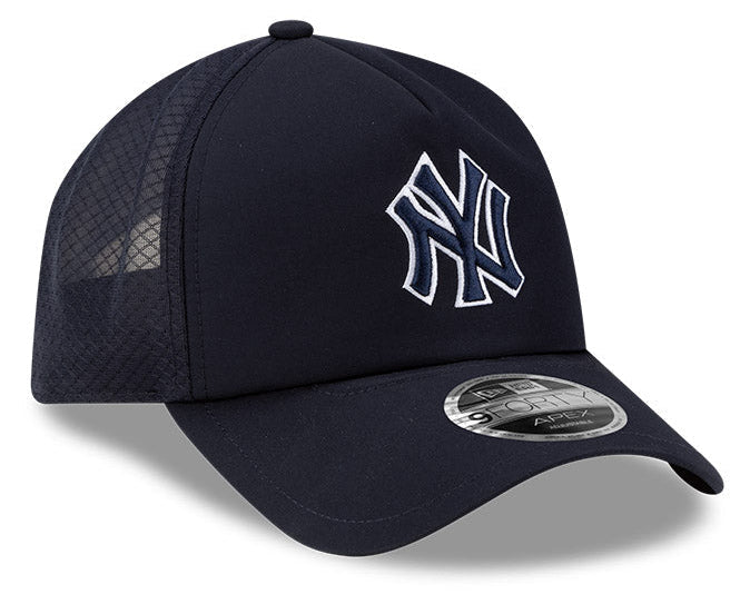 New York Yankees New Era Batting Practice 2026 9Forty APEX Snap Adjustable Hat-Navy Official Team Hat Sports Fan Cap Official MLB Team Hat Baseball Fa