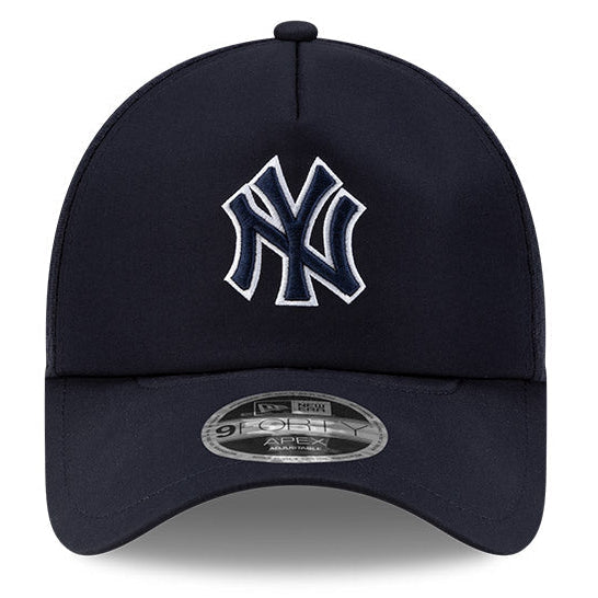 New York Yankees New Era Batting Practice 2026 9Forty APEX Snap Adjustable Hat-Navy Official Team Hat Sports Fan Cap Official MLB Team Hat Baseball Fa