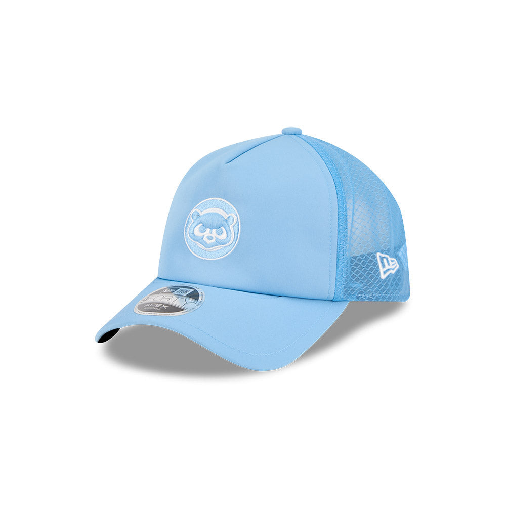 Chicago Cubs New Era 2026 Batting Practice 9Forty APEX 1984 Bear Logo Snap Adjustable Hat-Sky Blue Official Team Hat Sports Fan Cap Official MLB Team