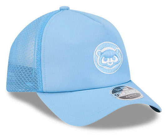 Chicago Cubs New Era 2026 Batting Practice 9Forty APEX 1984 Bear Logo Snap Adjustable Hat-Sky Blue Official Team Hat Sports Fan Cap Official MLB Team